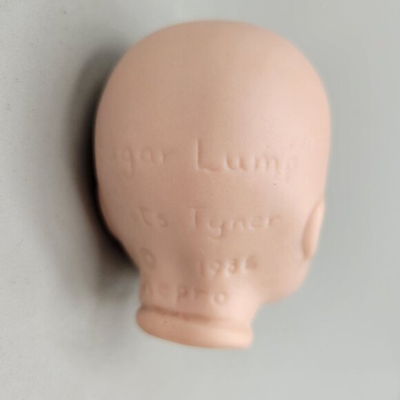 Sugar Lump Porcelain Bisque Doll Head Reproduction by Boots Tyner Unpainted - Picture 8 of 8